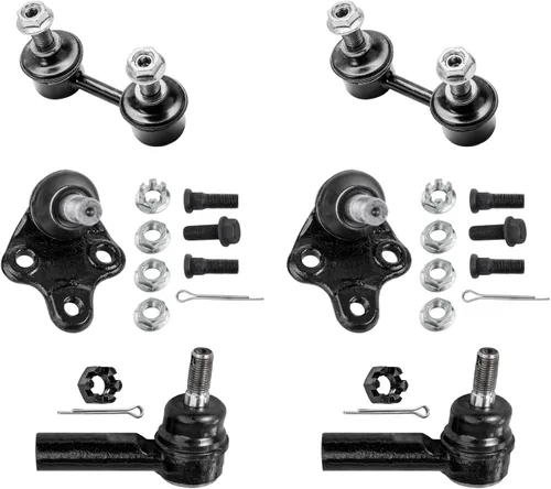 Miniatura 90 de Detroit Axle – Kit de suspensión delantera para Hyundai 2013-2018 Santa Fe 2 enlaces de barra de estabilizador 4 varillas de amarre interiores