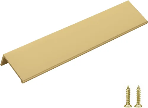 Miniatura 12 de Goldenwarm - Paquete de 10 tiradores negros de 2-1/2 pulgadas con borde de dedo, tiradores para cajones de cocina, color negro mate, manijas