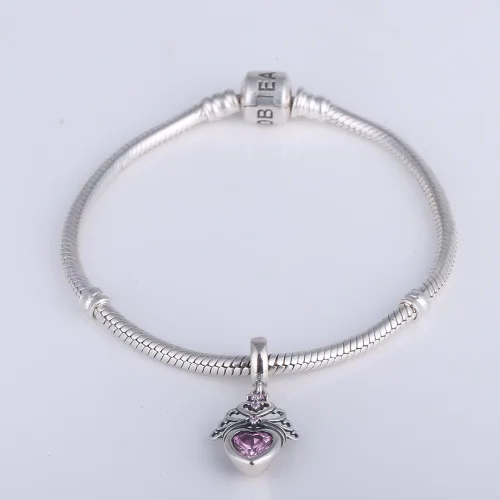 Miniatura 4 de Dijes de tortuga marina de plata de ley 925 para mascotas Pandora pulsera europea