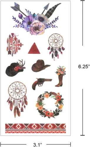 Miniatura 5 de allydrew Washi - Juego de calcomanías para álbumes de recortes, manualidades para papelería, diario, fabricación de tarjetas, (18 hojas), mariposas