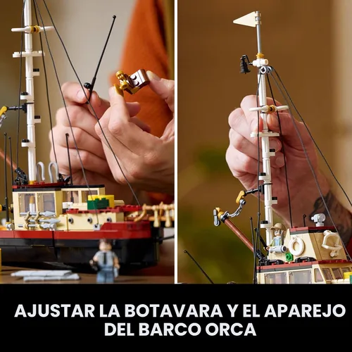 Miniatura 3 de LEGO Ideas Jaws Set – Kit de diorama para fanáticos de la película clásica – Juguete de tiburón – Regalo de recuerdos de película para adultos
