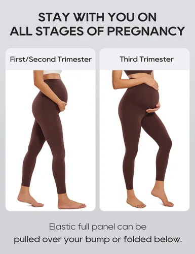 Miniatura 6 de CRZ YOGA Butterluxe - Leggings de maternidad para mujer, sobre el vientre, 25 pulgadas, pantalones suaves para entrenamiento, yoga, embarazo