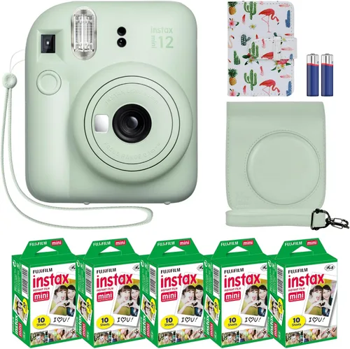 Miniatura 12 de Fujifilm Cámara instantánea Instax Mini 12 + paquete de accesorios MiniMate y funda personalizada compatible + paquete económico de película Fuji
