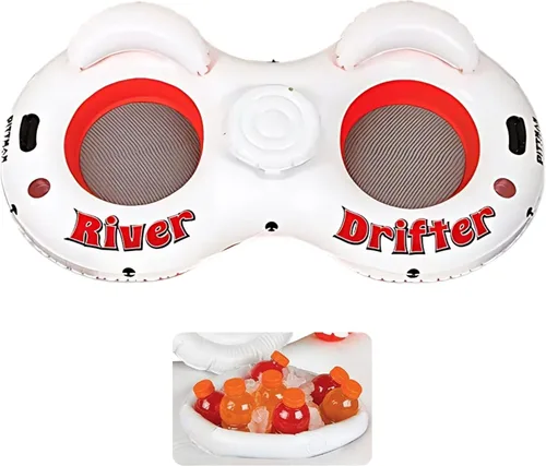 Pittman Outdoors - Inflatable Tubes for Floating on Rivers, Lakes or Pools - 1 & 2 Person Double River Tube for Floating & Inflatable River Tubes