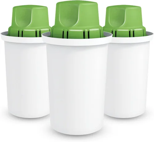 Dafi Cartucho de filtro de agua alcalino, paquete de 3 unidades, sin BPA, repuesto de filtro de agua compatible con jarra Brita y otros, purificador