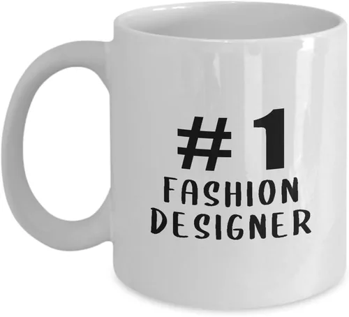 Regalos para el número 1 diseñador de moda taza de café taza de té - artista textil diseño de ropa estilista industria divertido lindo mordaza