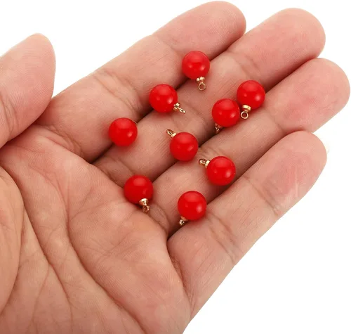 Miniatura 4 de PATIKIL 150 cuentas de perlas de perlas de imitación de perlas colgantes de bricolaje para hacer joyas, pulseras, aretes, collar