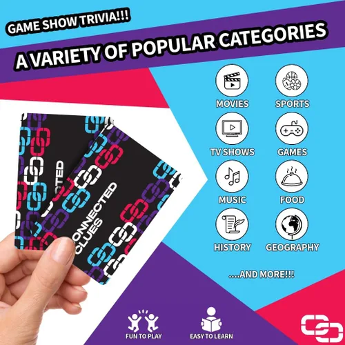Miniatura 4 de Connected Clues - Un juego de fiesta para amigos inteligentes Diversión adivinando frases basada en el popular programa de juegos Antes y Después