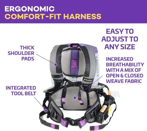 Miniatura 7 de ProTeam GoFit 3 Aspiradora de Mochila Comercial con Kit de Herramientas de Vara de Dos Piezas Multisuperficie Xover, 3 cuartos de galón, Con Cable