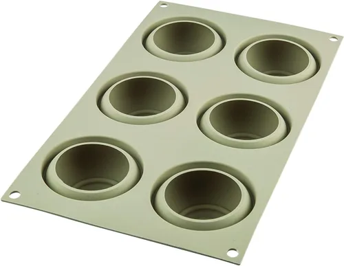 Miniatura 2 de Silikomart Mini Girotondo - Molde de silicona (baile redondo), bandeja flexible con tecnología 3D que crea 6 pasteles pequeños con detalles