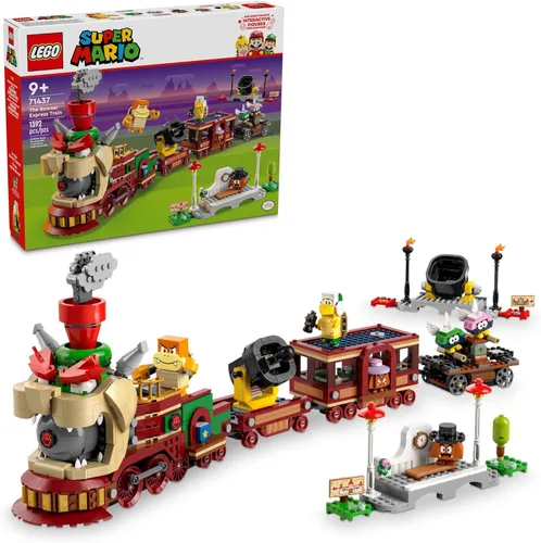 LEGO Super Mario El Tren Expreso de Bowser - Juguetes de Construcción para Niños y Niñas, Edades 9+ Años - Juego de Simulación con Minifiguras -
