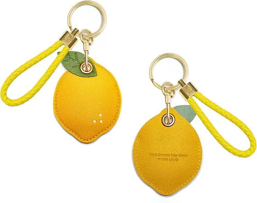 Miniatura 8 de CATCH ON Paquete de 2 fundas de cuero para llavero, bonitos accesorios Kawaii adecuados para Airtag
