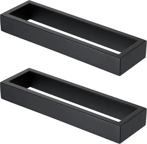 Miniatura 8 de KOKOSIRI Anillos de toalla cepillados de oro para toallas de mano Barras de toalla de 9 pulgadas para cocina Organizador de toallas de acero Oro