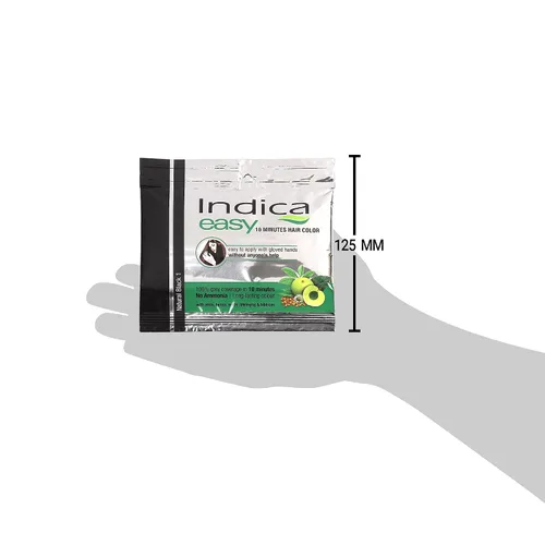 Miniatura 8 de Indica Easy Shampoo Based Hair Colour Black Pack de 3