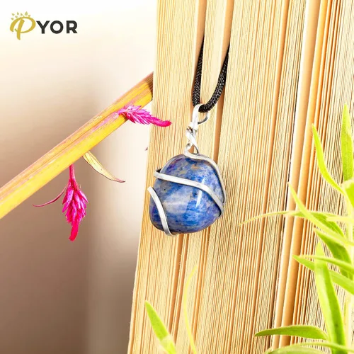 Miniatura 74 de PYOR Collar con colgante curativo de Reiki de cristal, gemas de buena suerte, prosperidad, riqueza, piedras preciosas naturales, collares de buena