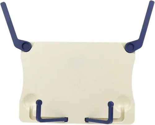 Bitray Soporte plegable para partituras de música, soporte de lectura de escritorio portátil plegable, color beige y blanco