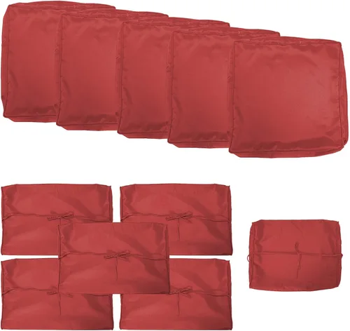 Miniatura 7 de Gotland Fundas de repuesto para cojines de patio, fundas de cojín para exteriores, funda impermeable para asiento de silla para sofá, muebles, Gris