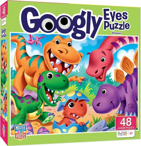Miniatura 11 de MasterPieces – Rompecabezas de 48 piezas para niños de 4+ años, animales del bosque con ojos googly, juego educativo y divertido, idea de regalo