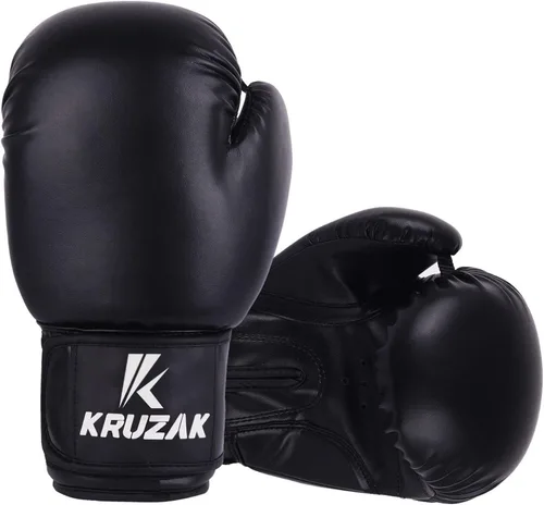 Miniatura 7 de Kruzak Guantes de boxeo simples para sparring, kickboxing, Muay Thai, artes marciales y lucha MMA - Guantes de saco de boxeo para hombres y mujeres