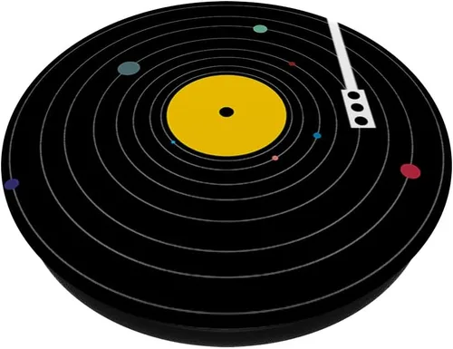 Miniatura 2 de Sistema de grabación de vinilo solar retro Pop Socket – PopSockets Grip y soporte para teléfonos y tabletas