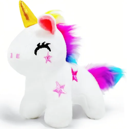 Miniatura 9 de Kawaite Animales de peluche de unicornio azul para niños y adultos, mini llavero de peluche, peluche de unicornios, animal de peluche suave