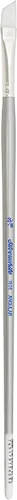 Miniatura 9 de Silver Brush 1506-1 Silverwhite - Cepillo Taklon blanco de mango largo, angular, 1 pulgada