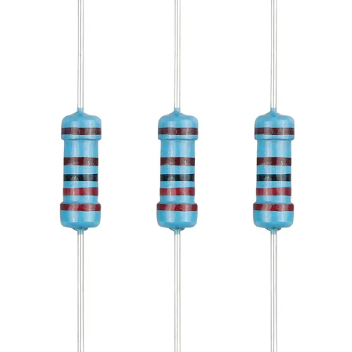 Miniatura 72 de 100 resistencias de 1 ohm 1/2 W (0.5 vatios) ±1% tolerancia de película metálica, resistencia fija de múltiples valores de resistencia opcional
