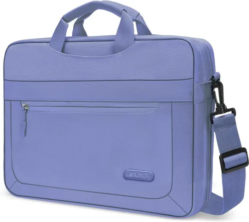 Miniatura 8 de MOSISO Bolsa de hombro mensajero para laptop compatible con MacBook Air de 15 pulgadas M4 M3 M2/Pro de 16 pulgadas M4 M3 M2 M1, 15-15.6 pulgadas HP