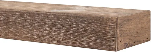 Miniatura 9 de MANTELSDIRECT Vail - Estante para chimenea de 60 pulgadas de ancho x 4 pulgadas de alto, acabado provincial rústico, rústico, envejecido, estante