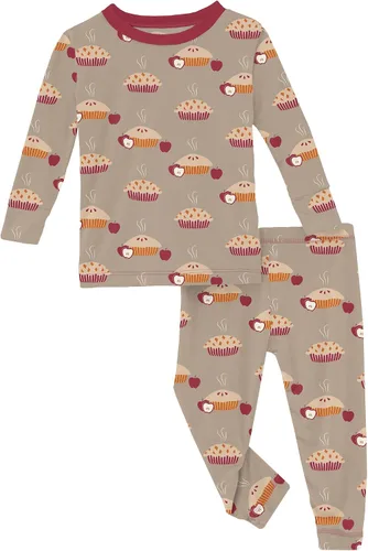 Miniatura 3 de KicKee - Conjunto de pijama de otoño para Acción de Gracias, manga larga, pantalones largos, pijama de ajuste cómodo