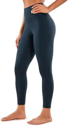 CRZ YOGA - Leggings de yoga con longitud de 78 para mujer, sensación de desnudez, pantalones ajustados con cintura alta, entrepierna de 25 pulgadas
