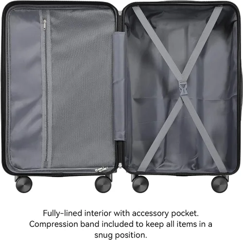 Miniatura 5 de 202428inch Equipaje Sets Durable Maleta Sets con Doble Spinner Ruedas TSA Lock, A-Lavanda Púrpura