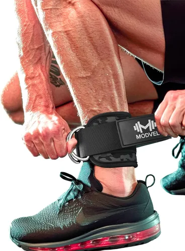 Modvel Gym Ankle Strap for Cable Machines – Glute & Leg Kickback Ankle Straps for Gym Workouts – Adjustable, Padded Support for Strength Training,