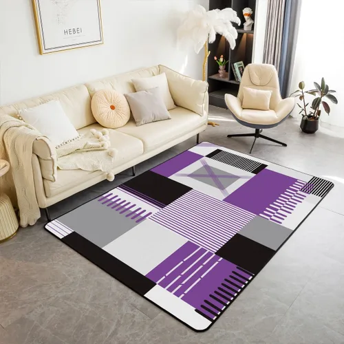 Miniatura 17 de jejeloiu Alfombra de decoración de mármol negro y dorado, alfombra para sala de estar, dormitorio, para niños, niñas, adolescentes, decoración