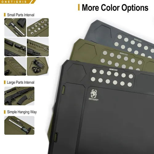 Miniatura 5 de OneTigris Gun Clean Mat Magnectic for Table, Extra Large 48"x16" Anti-Slip Rubberized Repair Mat for Gun Parts, Protects Work Surface from Solvents