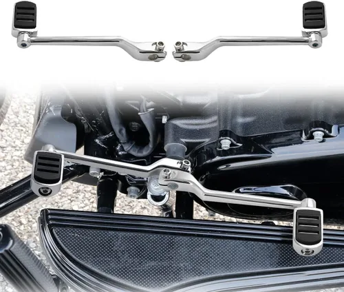 Miniatura 13 de TCMT Pedal de palanca de cambios de talón delantero izquierdo para Harley Touring Road King Road Street Electra Glide 1988-2025 FL Softail 1986-2017