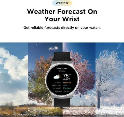 Miniatura 7 de Motorola Moto Watch 120 - Reloj inteligente Bluetooth de alta calidad con pantalla AMOLED, batería de 10 días, seguimiento de frecuencia cardíaca