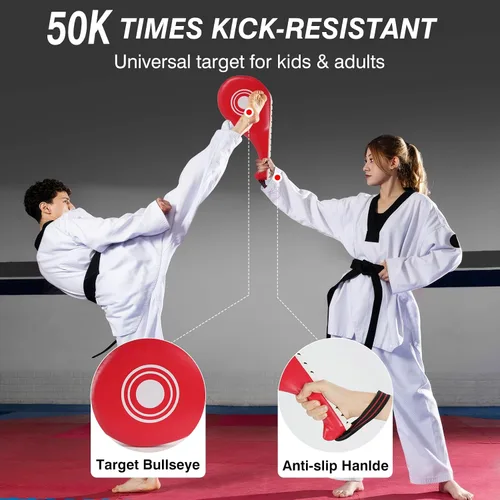 Miniatura 2 de 3-in-1 Boxing Pad Set –Focus Punching Mitts, Martial Arts Target Training Paddle and Kicking Pad for Kickboxing Taekwondo Karate MMA, Boxing