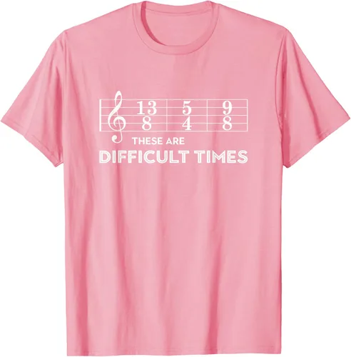 Miniatura 101 de Musician - Camiseta con texto en inglés "These are Difficult Times", talla S