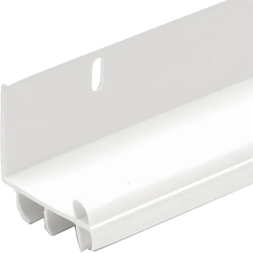 Miniatura 4 de M-D Building Products 43816 - Sello adhesivo para puerta en forma de L, de 36 pulgadas, de vinilo blanco, con tornillos