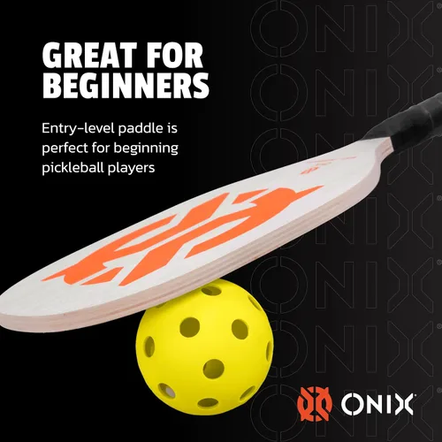 Miniatura 4 de Recruit by Onix - Juego de iniciación de pickleball - Incluye dos paletas de madera de álamo y dos bolas amarillas