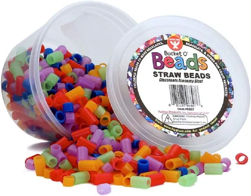 Miniatura 4 de Hygloss Productos 6828 Bucket O' Beads Material didáctico (6828), 300 Pcs