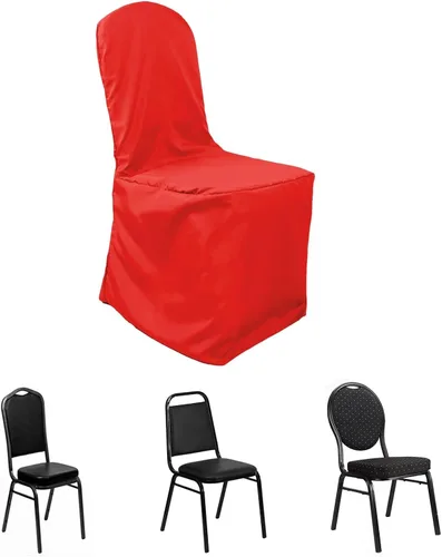 Miniatura 11 de Balsa Circle 10 fundas de poliéster negro para sillas de banquetes para fiestas, bodas, ropa de cama, decoración, comedor, ceremonia, recepción