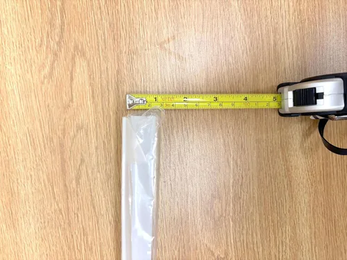 Miniatura 6 de Beam Lighting - Repuesto de cubierta de luz para debajo del gabinete, difusor acrílico acanalado blanco (forma de L, 18 pulgadas)