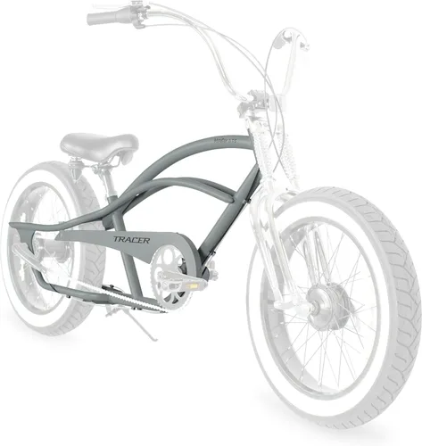 Miniatura 10 de MICARGI Marco de acero elástico Cruiser de 26 pulgadas y protector de cadena para posavasos de 1/3/7 velocidades/freno de disco multicolor