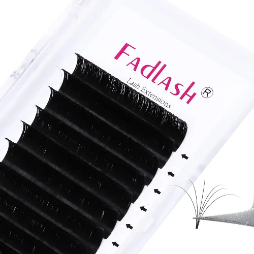 Miniatura 35 de FADLASH Extensiones de pestañas con rizo D, 0.07 mm, bandeja mixta fácil de usar, pestañas de volumen 2D-10D, autoaplicables, 15-20 mm