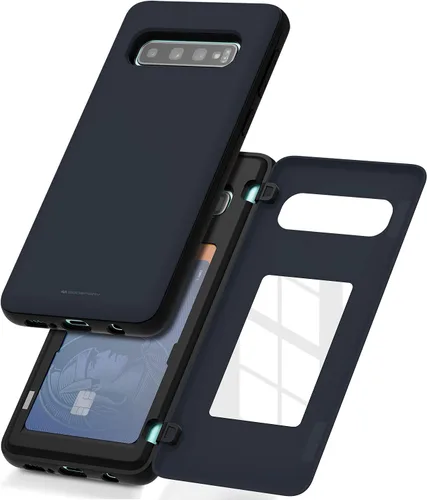 Miniatura 58 de GOOSPERY Funda tipo cartera para Samsung Galaxy S22 Ultra, [tarjetero] parachoques magnético de puerta con cierre automático, cubierta protectora