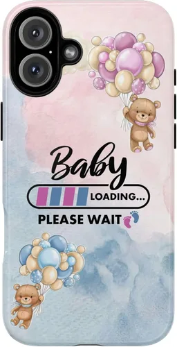 Miniatura 50 de Cute Baby Loading Phone Case for iPhone Models and Variants - Sweet Maternity Phone Cover for Pregnancy Reveal or Baby Shower Matte