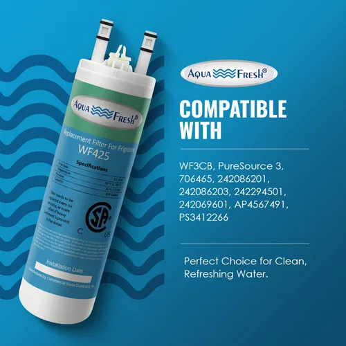 Miniatura 2 de Aqua Fresh Repuesto para WF3CB, PureSource 3, 706465, 242086201, 242086203, 242294501, 242069601, AP4567491, PS3412266, WF425 Filtro de agua