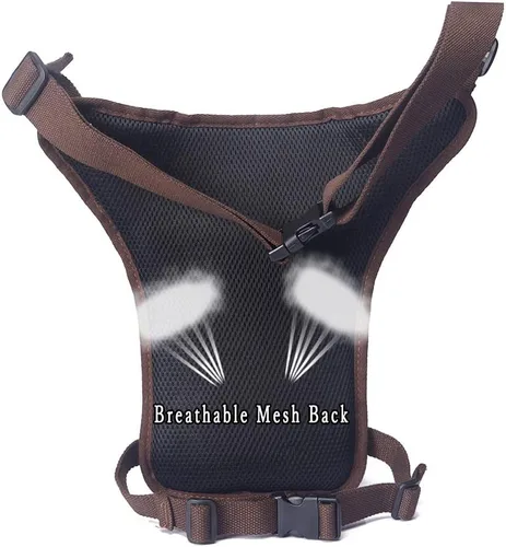 Miniatura 6 de Drop Leg Bag Military Tactical Motorcycle Ride Crossbody Backpack Cross Outdoor Bike Cycling Hiking Thigh Bag Waist Pouch for Men Khaki